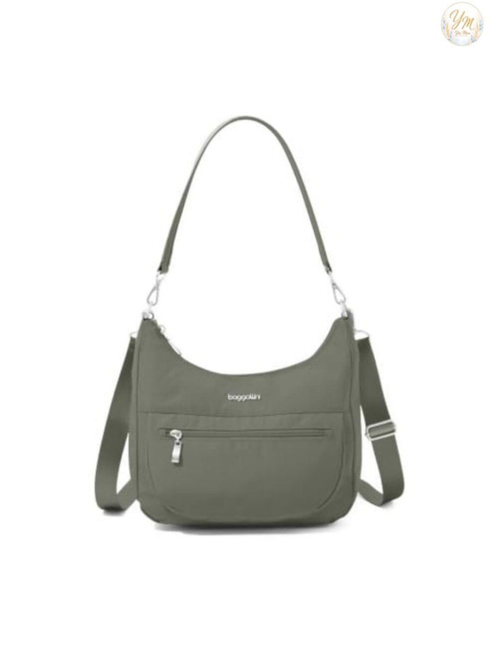 Baggallini Modern Pocket Half Moon Convertible Crossbody Hobo Shoulder Purse